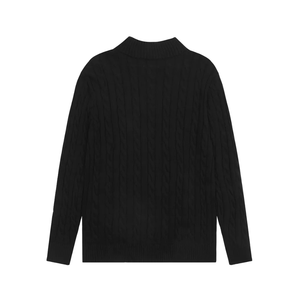 🅿️250 "Top quality" Style number: DS014# [Ralph Lauren half-zip solid color pony embroidered logo twist knitted sweater] ✅Ralph Lauren half-zip classic basic versatile unisex couple pullover sweater ✅Main supplier platform live broadcast Wholesale entity Replenish when out of stock Not removed from shelves ✅ZP quality 1:1 version Scan the code to enter the GF website Counter quality ✅Detailed quality The only one in Guangzhou Imported quality cotton yarn, focusing on high-end, cost-effective, good quality needless to say ✅The version is restored to the original order, the maximum size can be worn up to 200 pounds, loose, comfortable and stress-free ✅The upper body is simple and easy to match, ootd must-have style, good-looking clothes are never picky, a must-have wardrobe recommendation Size: S-XL Color: Navy blue, off-white, black, gray, khaki, light blue, yellow, pink, olive green, Chinese red